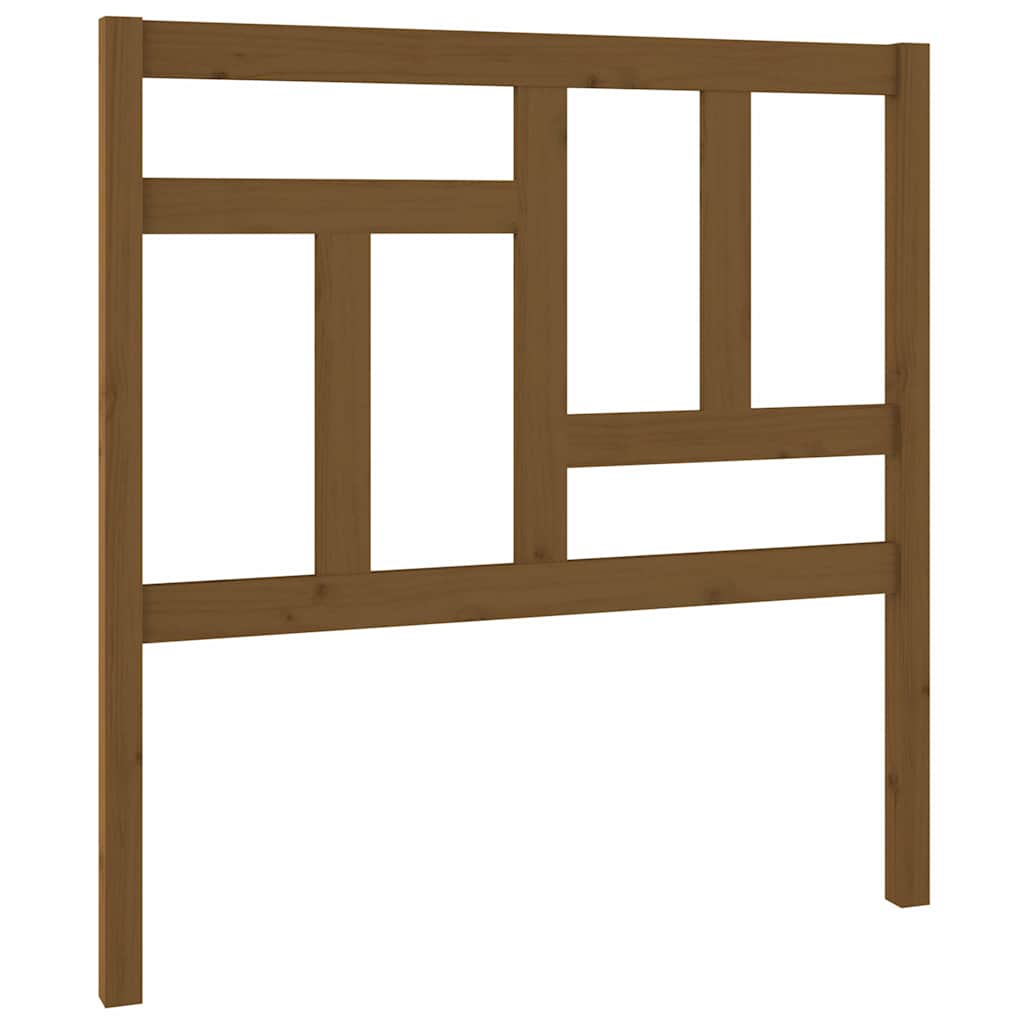 Vidaxl hoofdbord 80,5x4x100 cm massief grenenhout honingbruin
