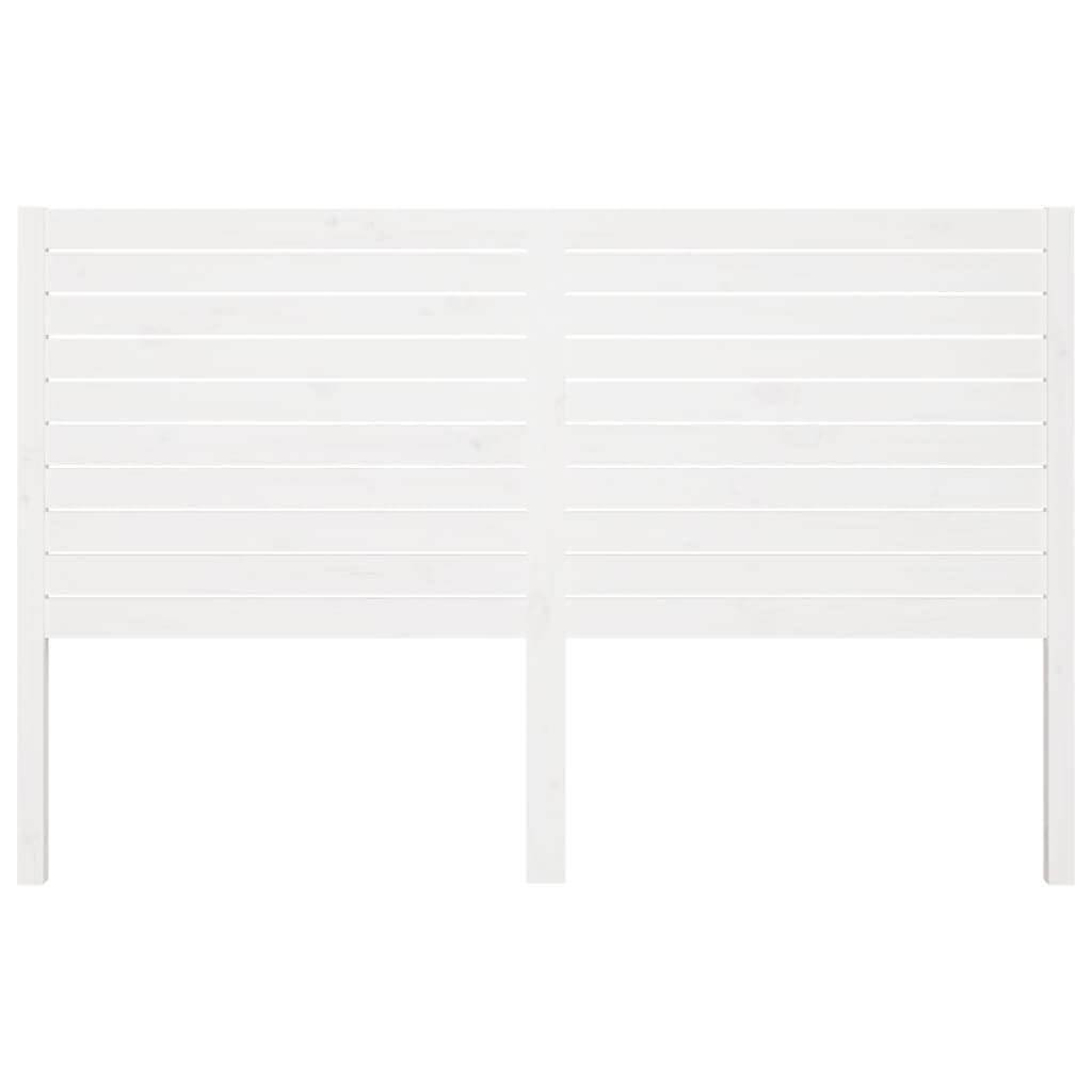 Vidaxl hoofdbord 186x4x100 cm massief grenenhout wit