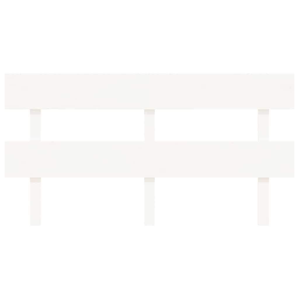 Vidaxl hoofdbord 164x3x81 cm massief grenenhout wit