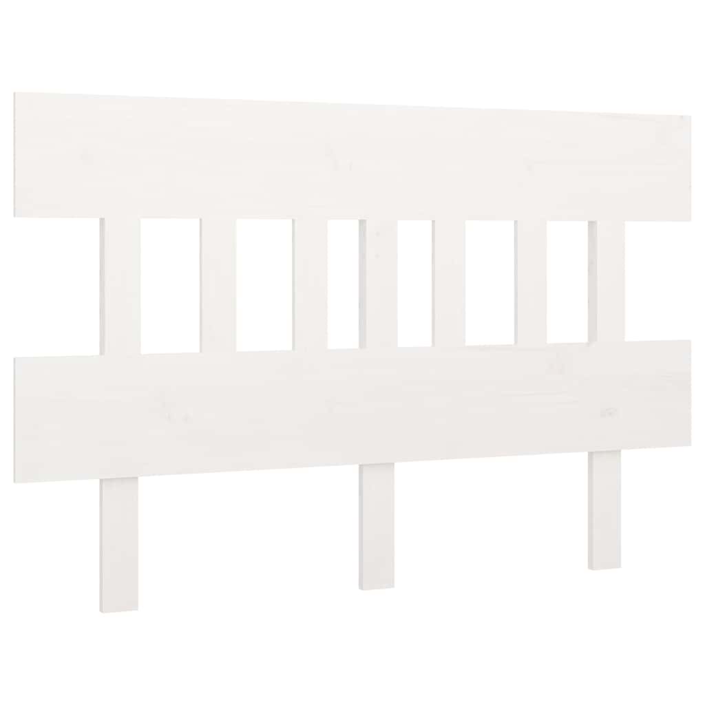 Vidaxl hoofdbord 203,5x3x81 cm massief grenenhout wit