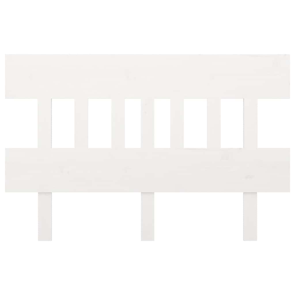 Vidaxl hoofdbord 203,5x3x81 cm massief grenenhout wit