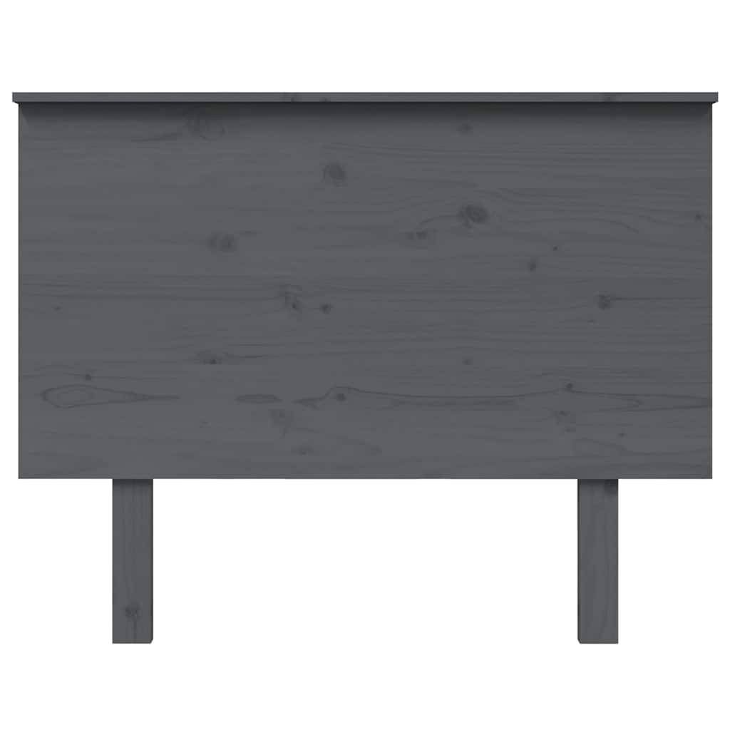 Vidaxl hoofdbord 104x6x82,5 cm massief grenenhout grijs