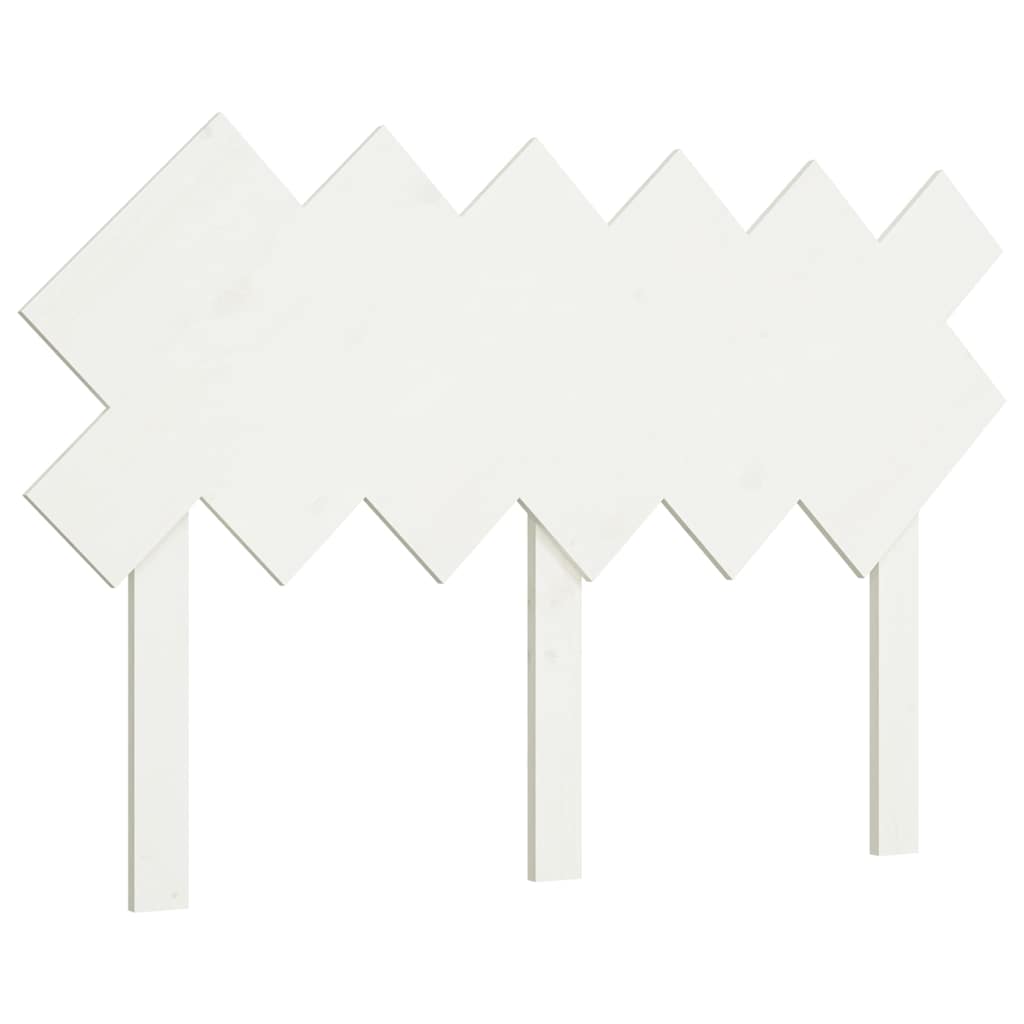 Vidaxl hoofdbord 122,5x3x80,5 cm massief grenenhout wit