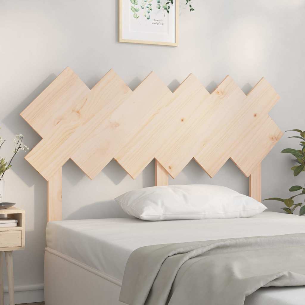 Vidaxl hoofdbord 132x3x81 cm massief grenenhout