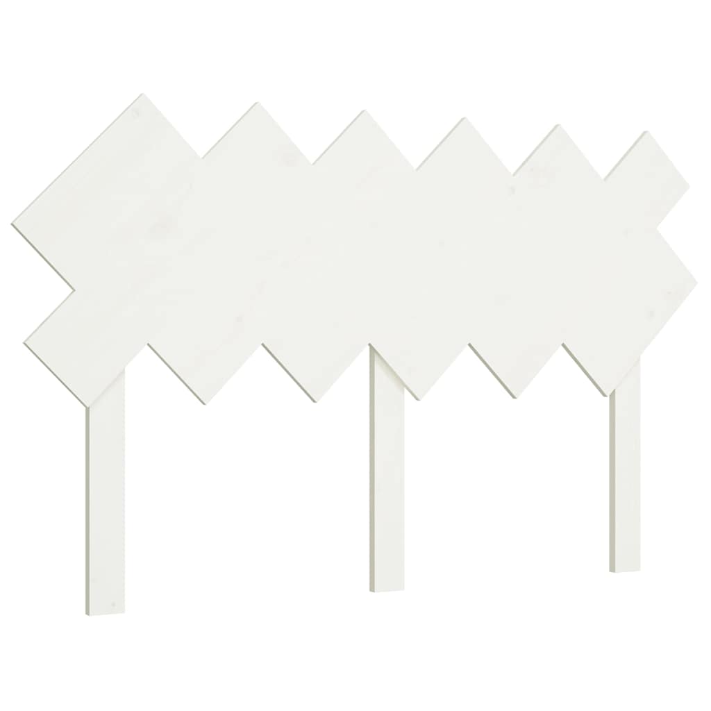 Vidaxl hoofdbord 132x3x81 cm massief grenenhout wit