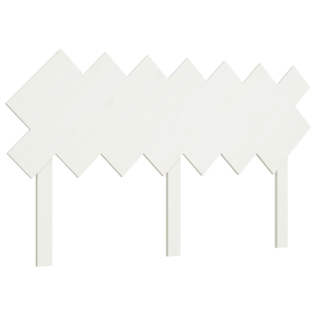 Vidaxl hoofdbord 151,5x3x81 cm massief grenenhout wit