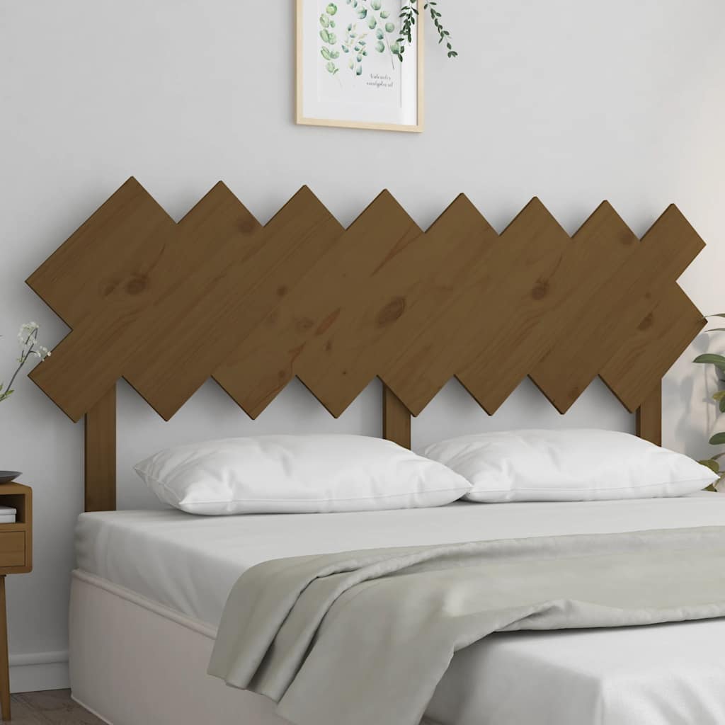 Vidaxl hoofdbord 159,5x3x80,5 cm massief grenenhout honingbruin
