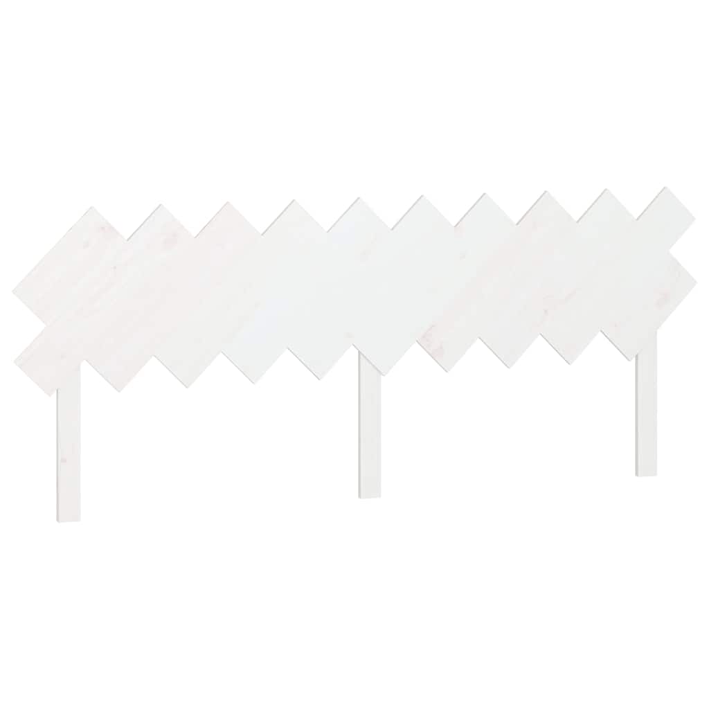 Vidaxl hoofdbord 196x3x80,5 cm massief grenenhout wit