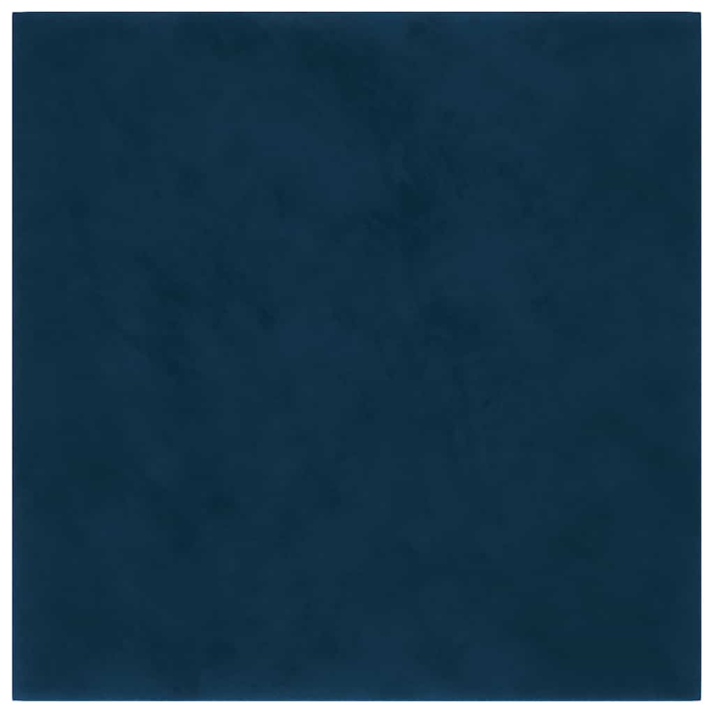 Vidaxl wandpanelen 12 st 1,08 m² 30x30 cm fluweel blauw
