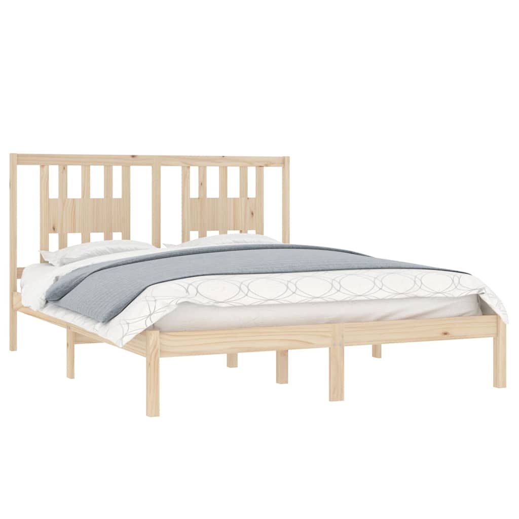 Vidaxl bedframe massief grenenhout 160x200 cm