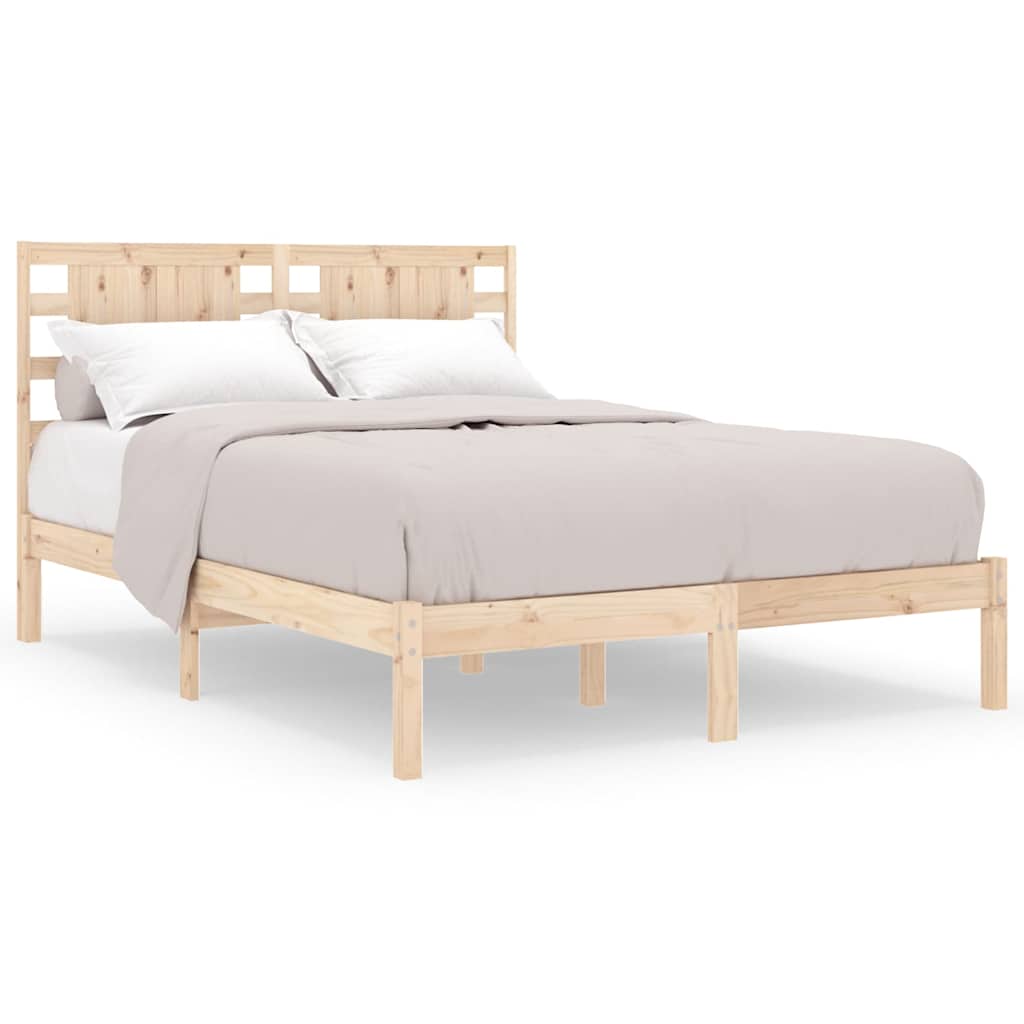 Vidaxl bedframe massief hout 135x190 cm