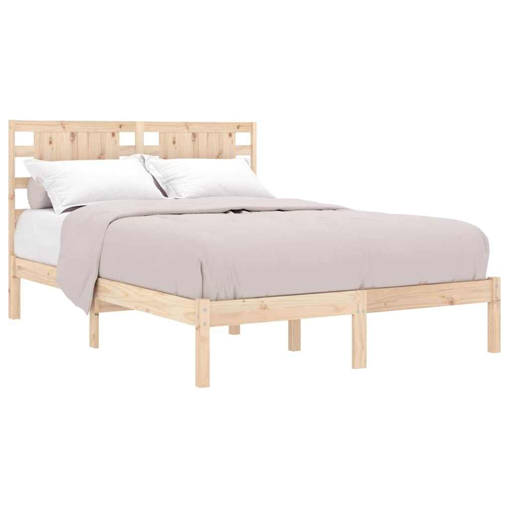 Vidaxl bedframe massief hout 135x190 cm