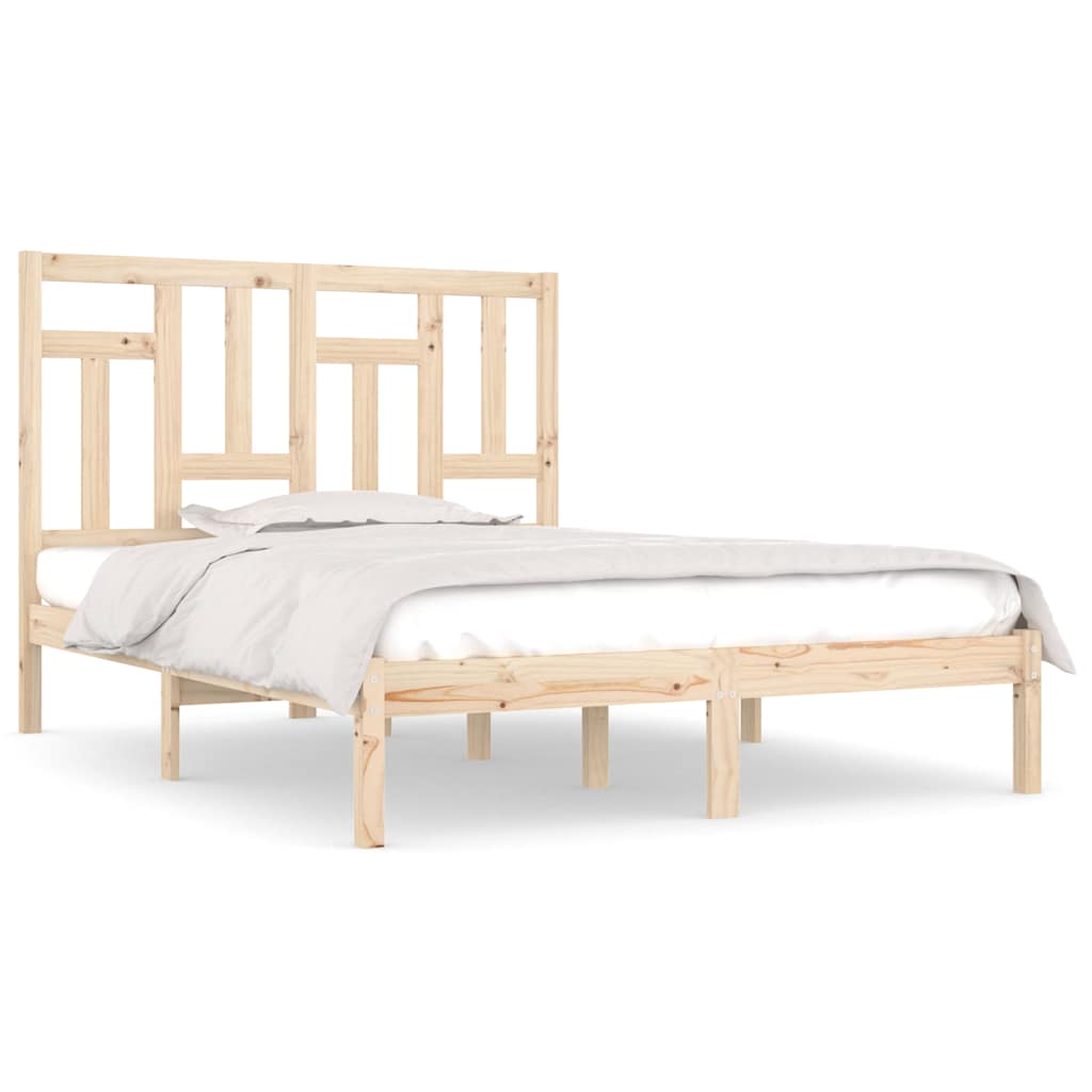 Vidaxl bedframe massief hout 135x190 cm
