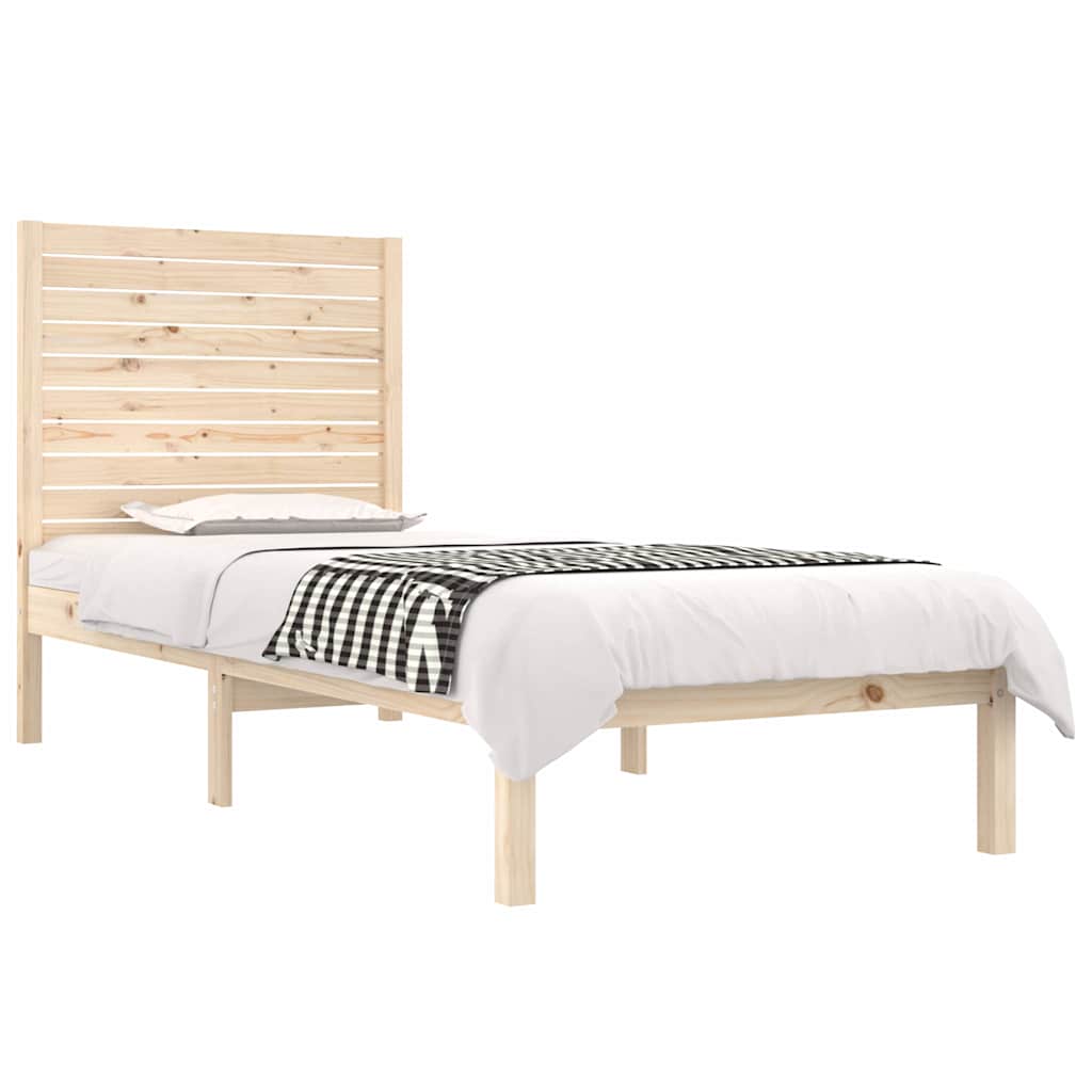 Vidaxl bedframe massief hout 90x190 cm