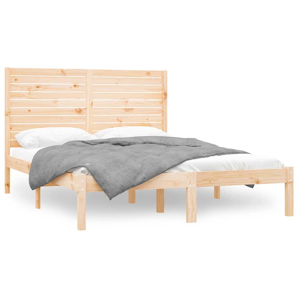 Vidaxl bedframe massief hout 160x200 cm
