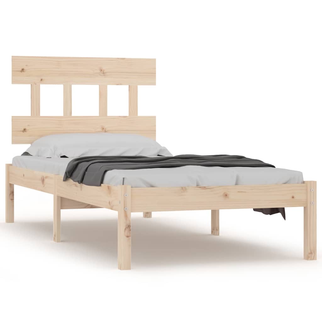 Vidaxl bedframe massief hout 90x190 cm