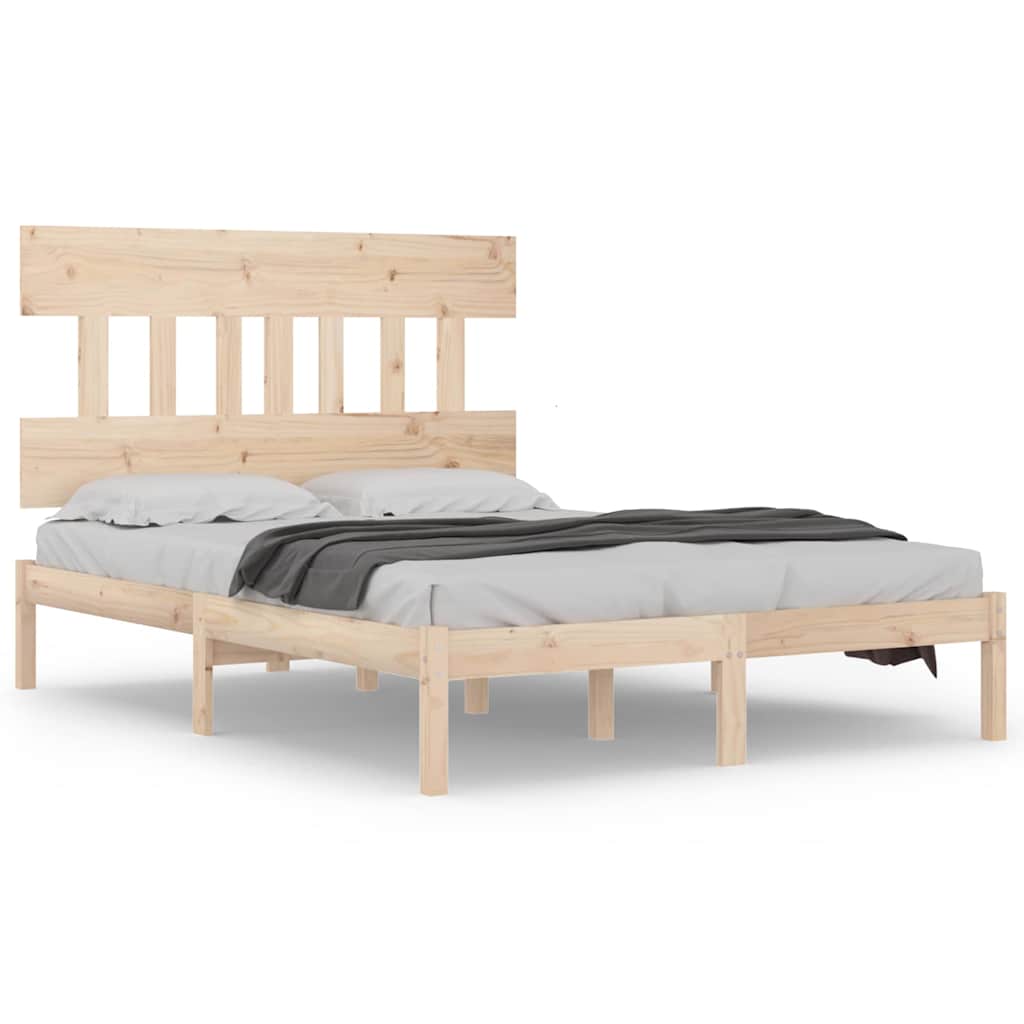Vidaxl bedframe massief hout 135x190 cm