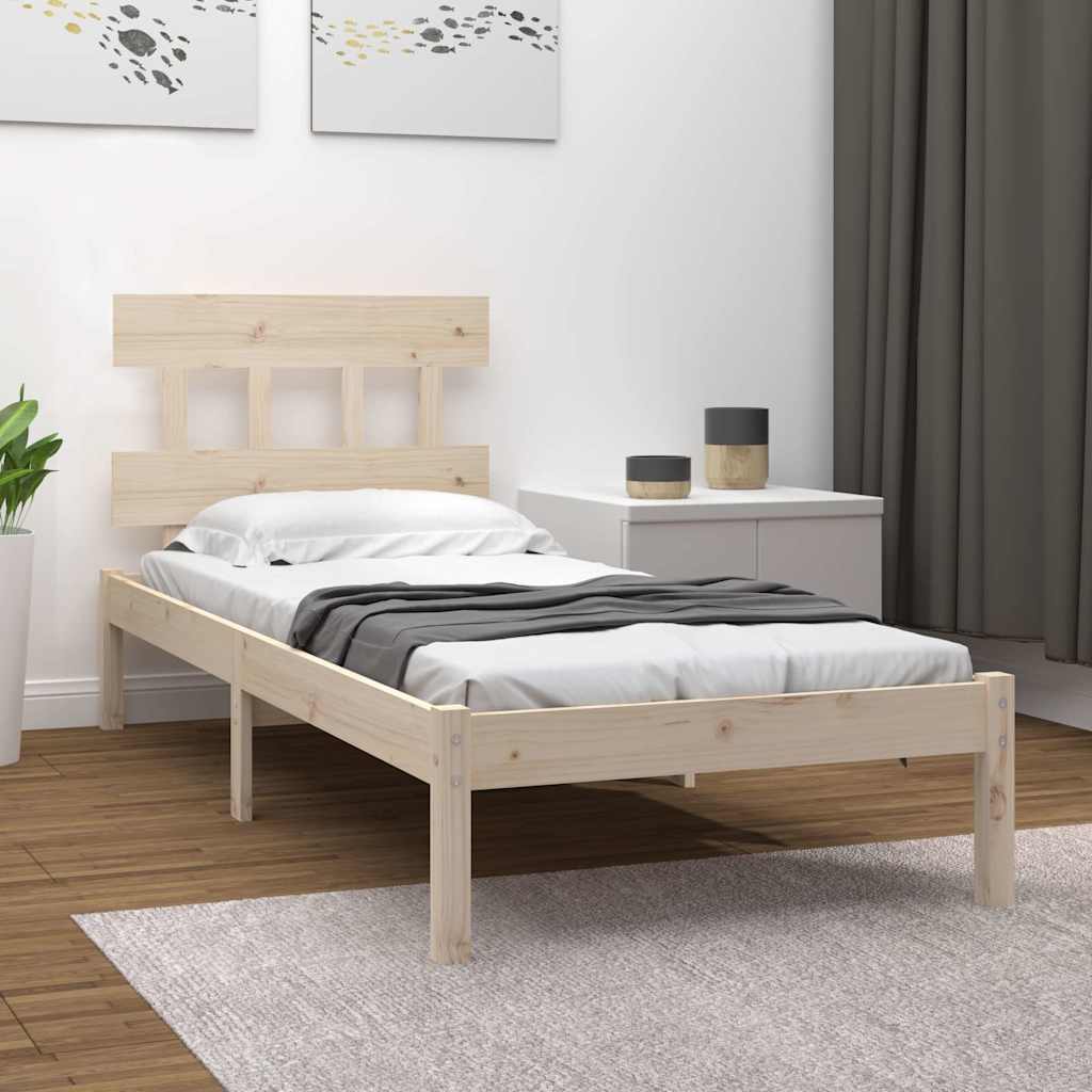 Vidaxl bedframe massief hout 90x200 cm