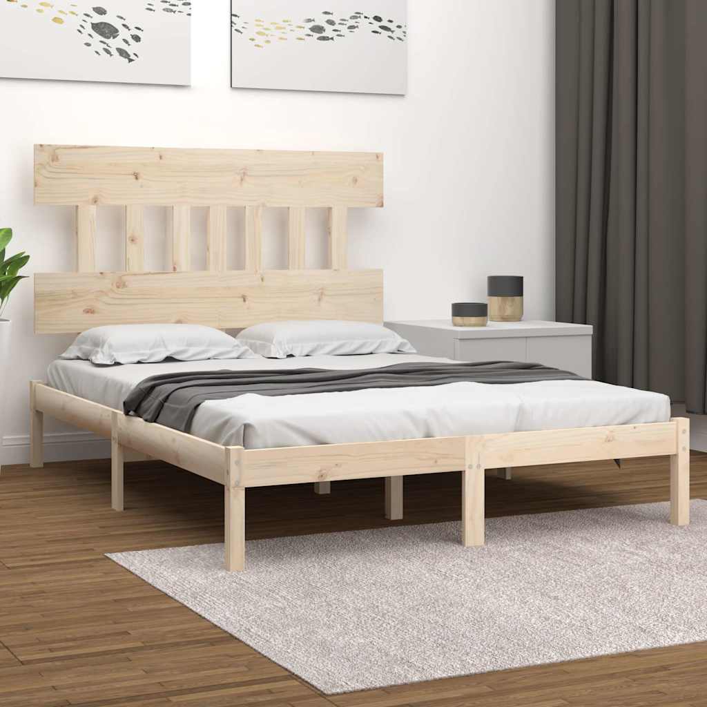 Vidaxl bedframe massief hout 120x200 cm