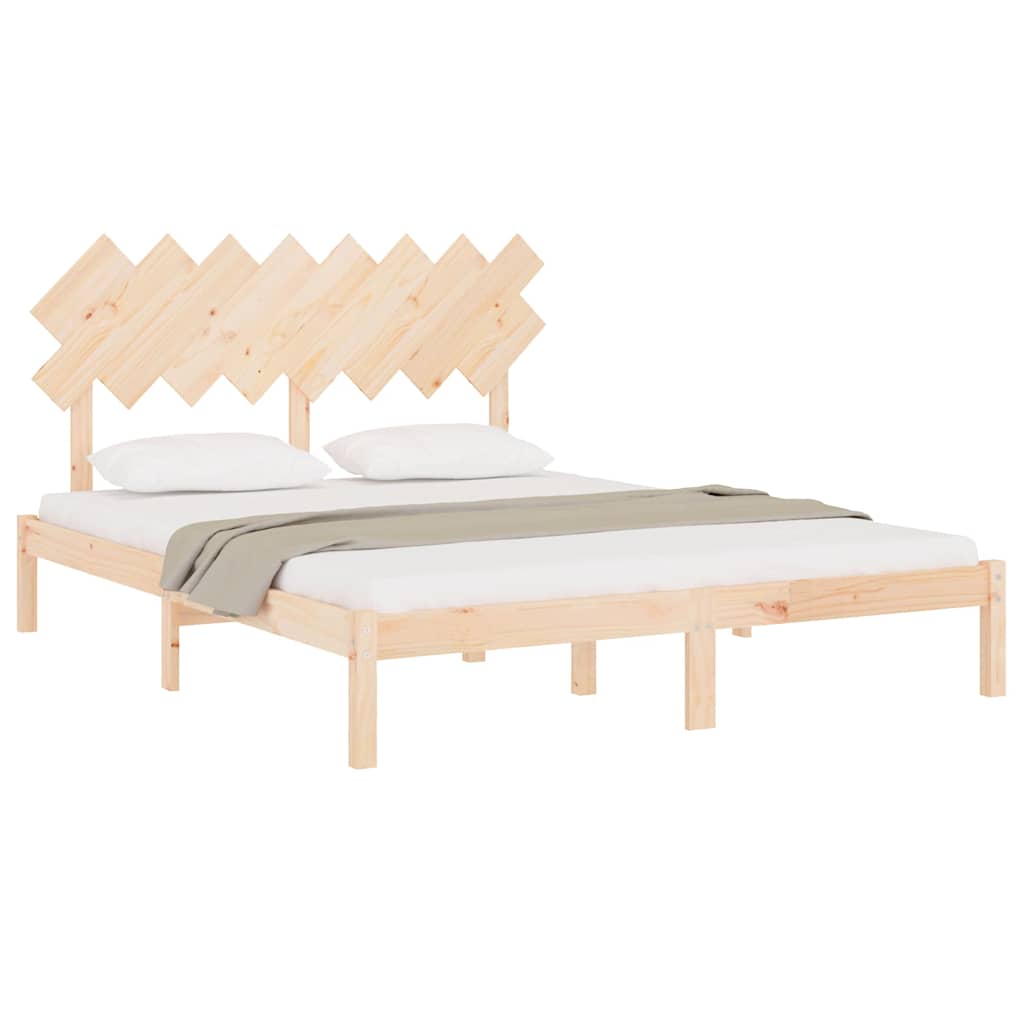 Vidaxl bedframe massief hout 160x200 cm