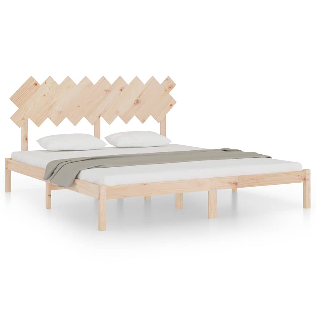 Vidaxl bedframe massief hout 180x200 cm