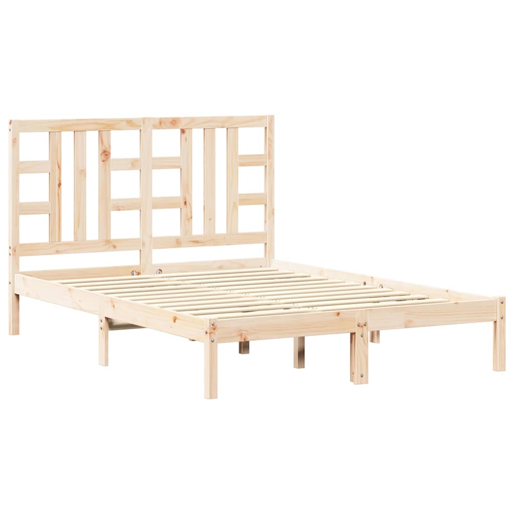 Vidaxl bedframe massief hout 135x190 cm
