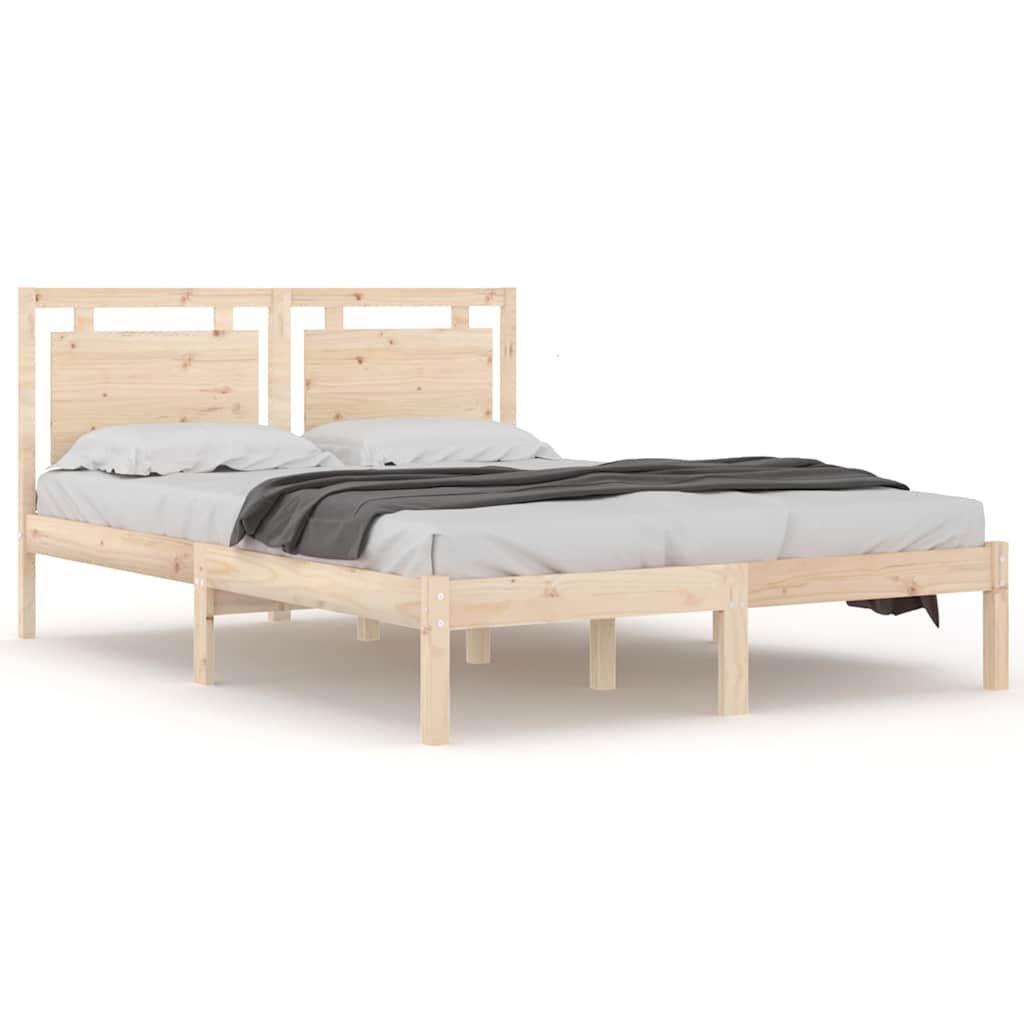 Vidaxl bedframe massief hout 150x200 cm