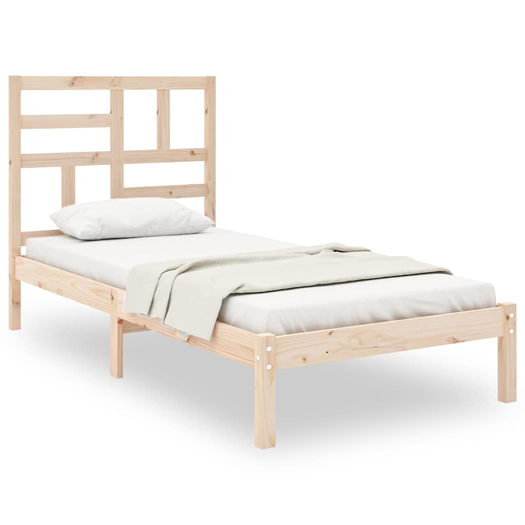 Vidaxl bedframe massief hout 90x190 cm