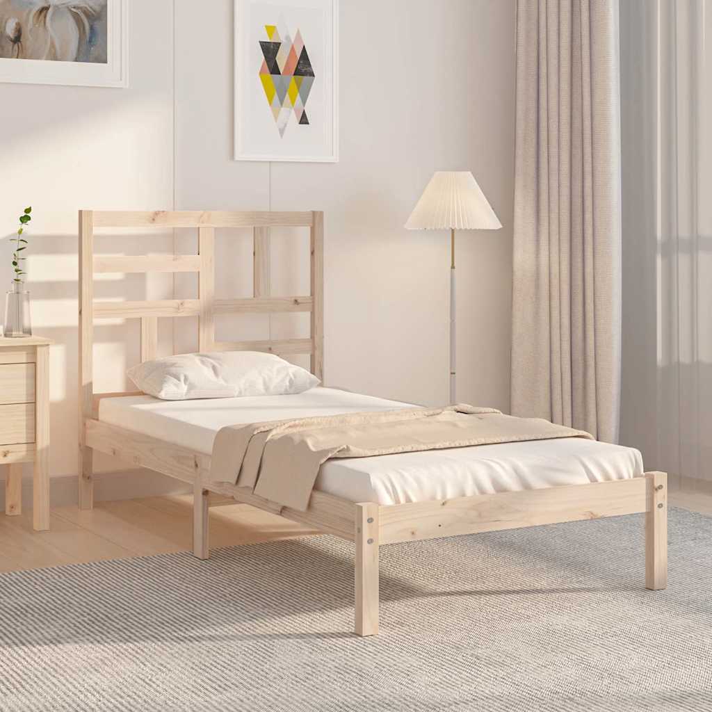 Vidaxl bedframe massief hout 100x200 cm