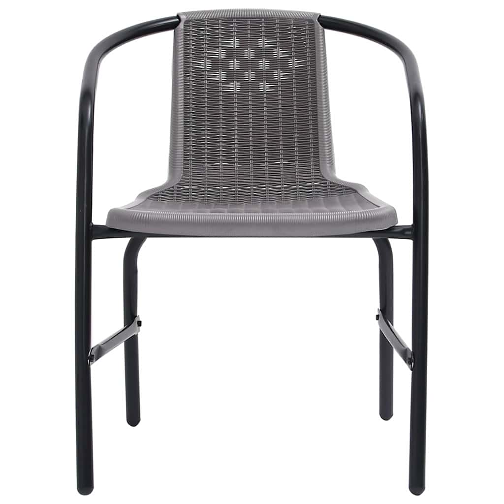 Vidaxl tuinstoelen 6 st 110 kg kunststof rattan en staal