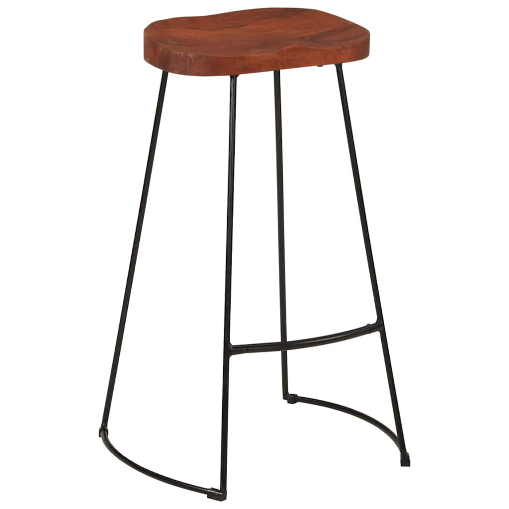 Vidaxl barkrukken 2 st gavin 50x40x78 cm massief mangohout