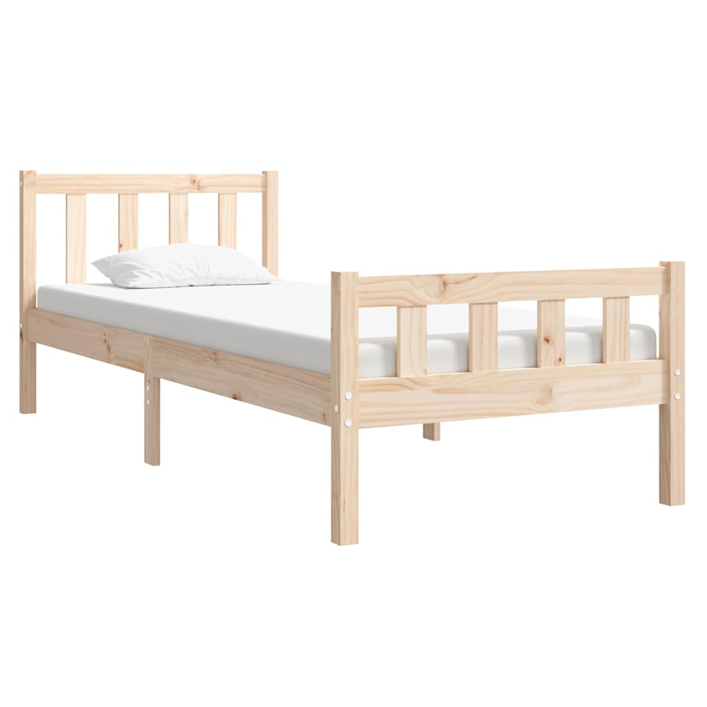 Vidaxl bedframe massief hout 90x190 cm