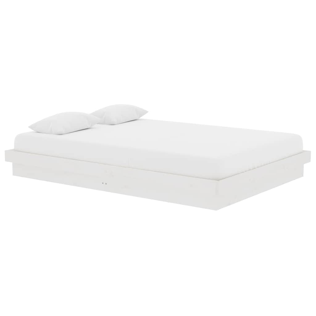 Vidaxl bedframe massief hout wit 140x200 cm