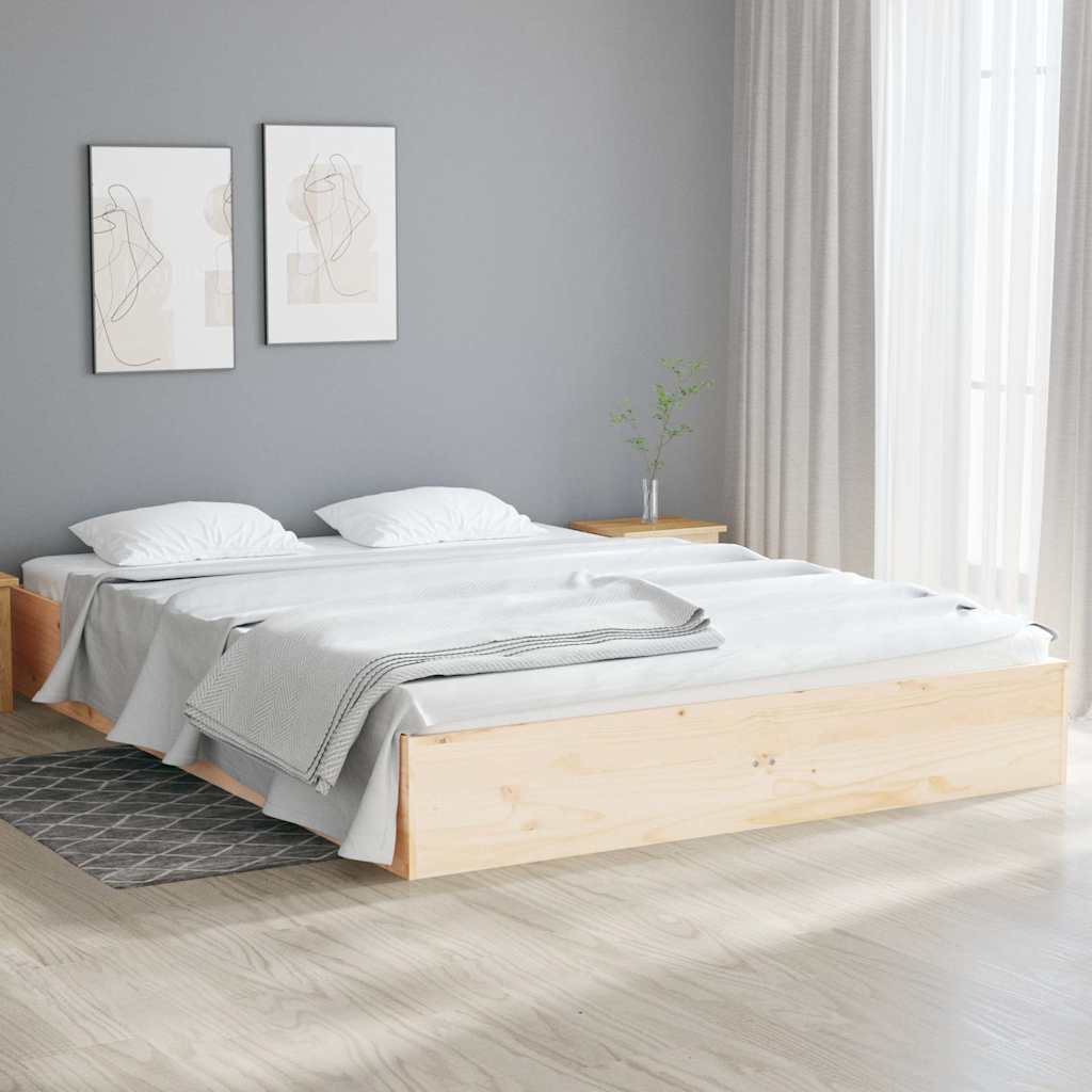 Vidaxl bedframe massief hout 120x190 cm