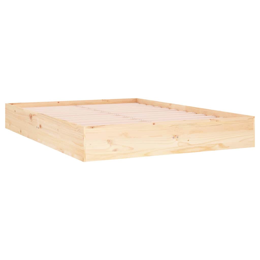 Vidaxl bedframe massief hout 140x190 cm