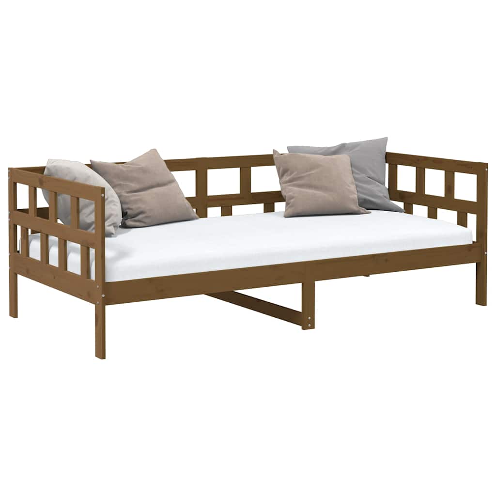Vidaxl slaapbank massief grenenhout honingbruin 80x200 cm
