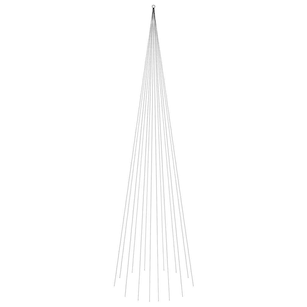 Vidaxl vlaggenmast kerstboom 1134 led's meerkleurig 800 cm