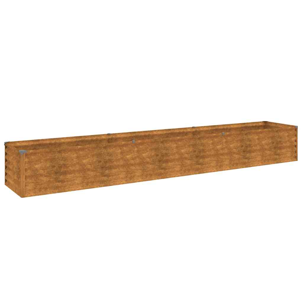 Vidaxl verhoogde tuinbak 291x50x36 cm cortenstaal
