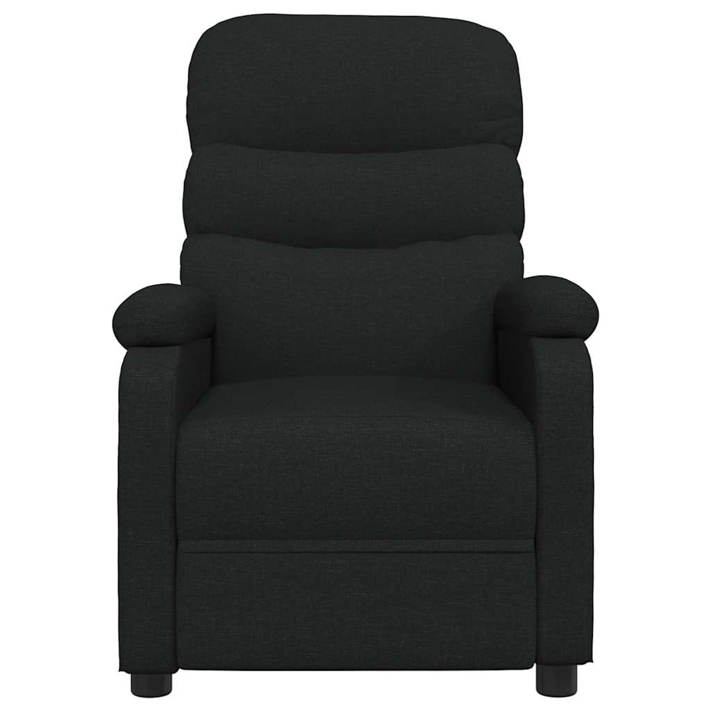 Vidaxl fauteuil verstelbaar stof zwart