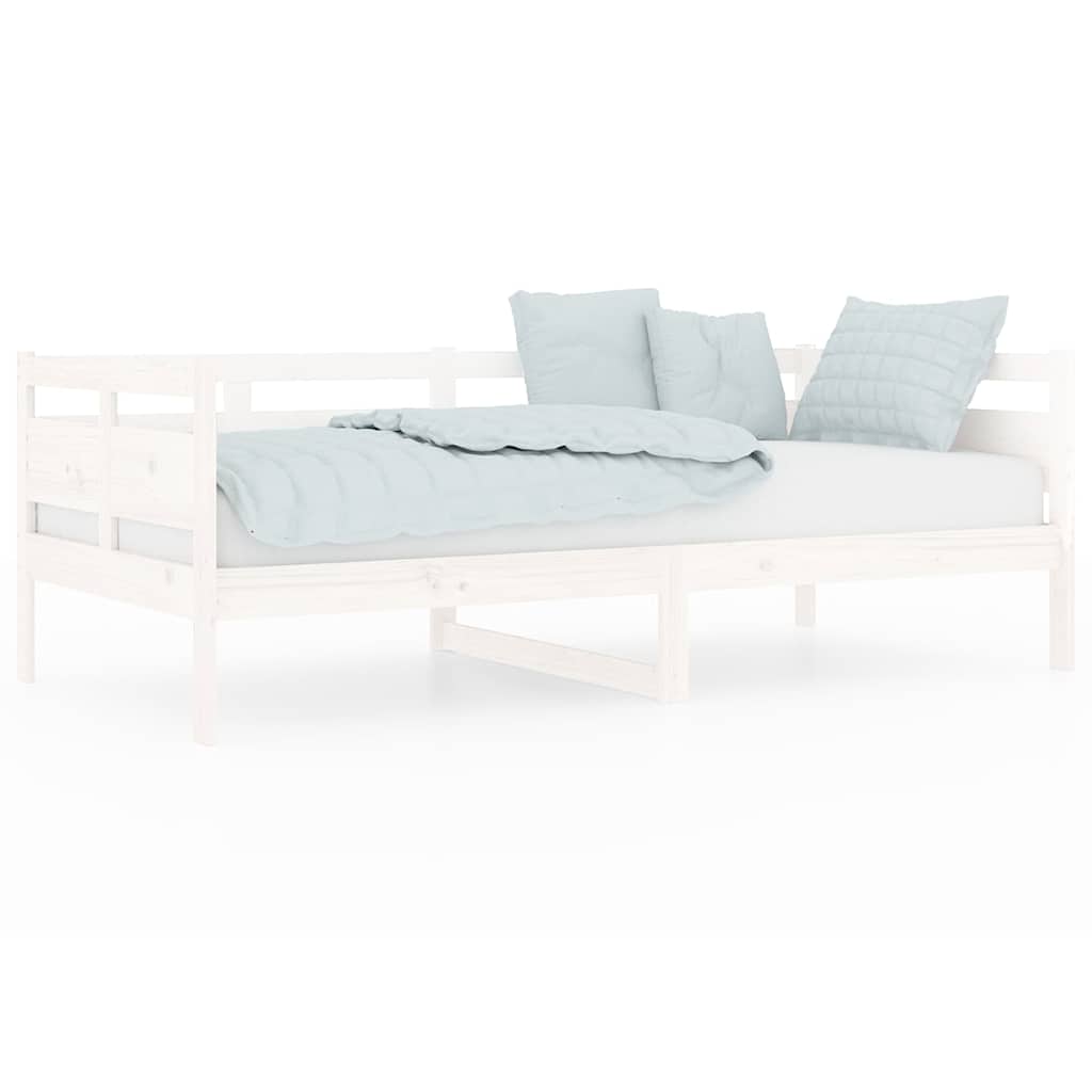 Vidaxl slaapbank massief grenenhout wit 90x190 cm