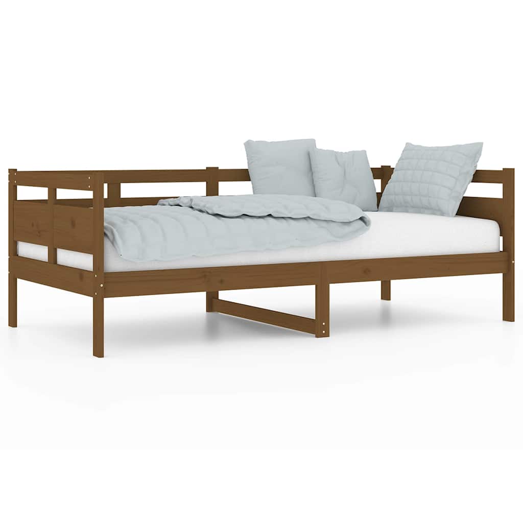 Vidaxl slaapbank massief grenenhout honingbruin 90x190 cm