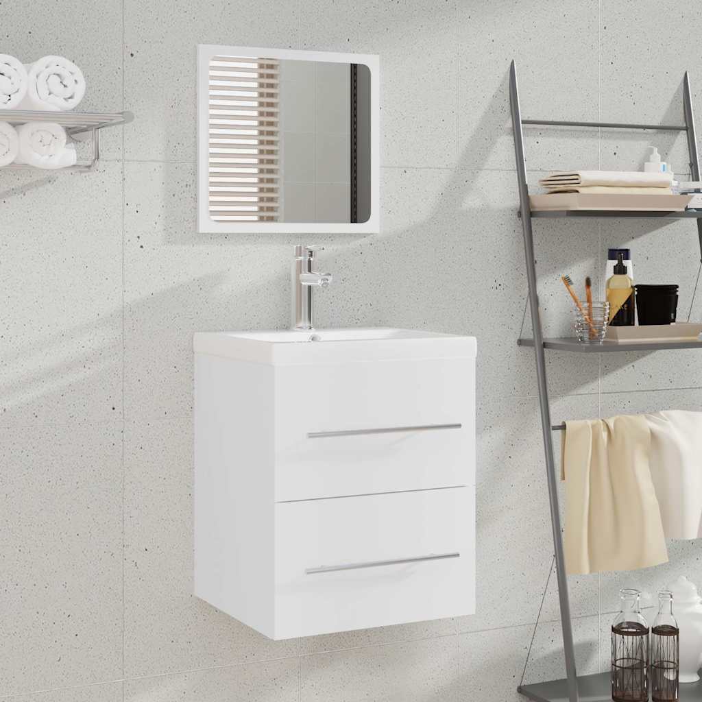 Vidaxl badkamerkast met spiegel 41x38,5x48 cm wit