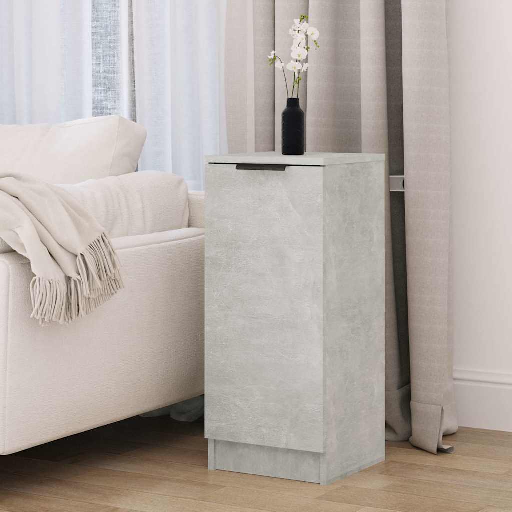 Vidaxl dressoir 30x30x70 cm bewerkt hout betongrijs