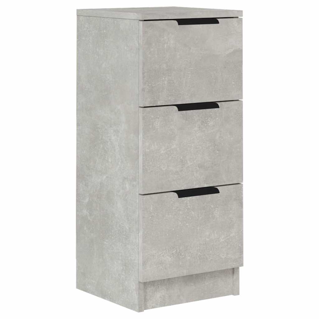 Vidaxl dressoir 30x30x70 cm bewerkt hout betongrijs