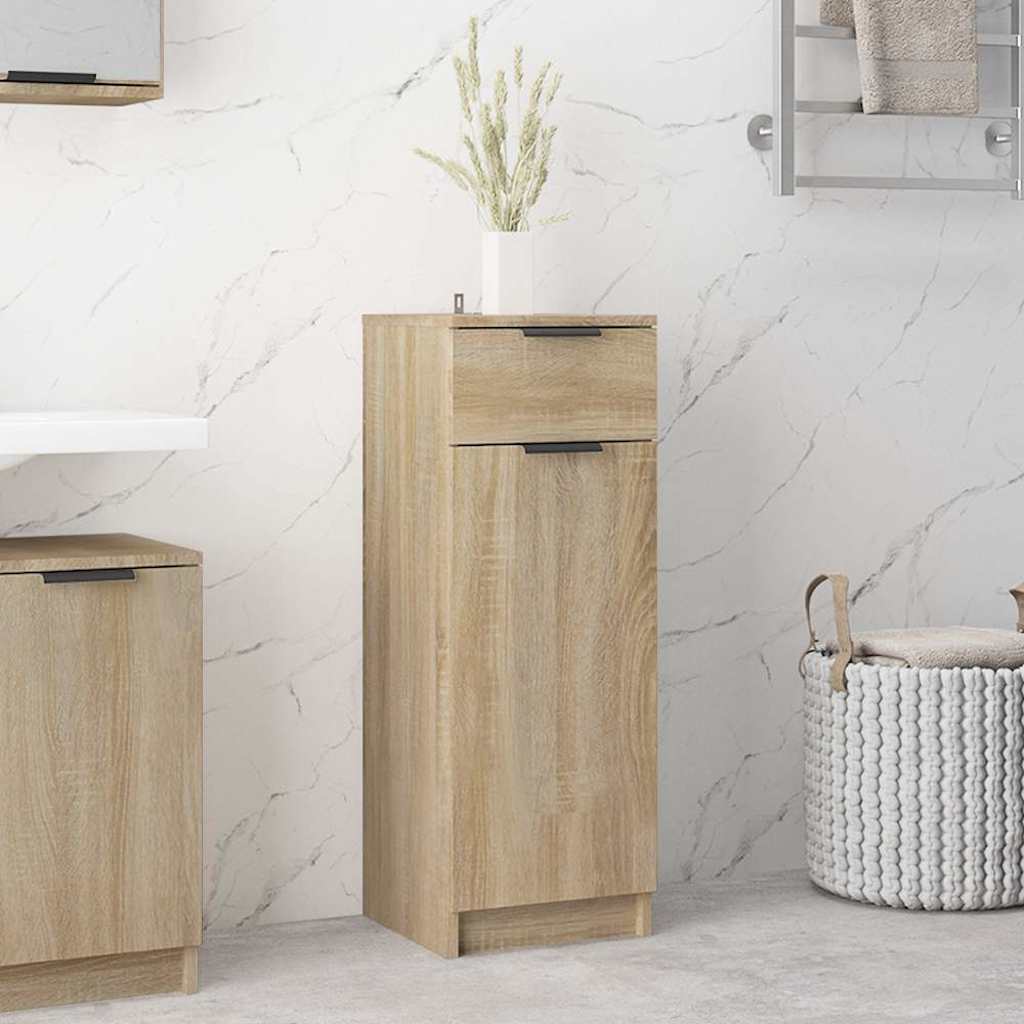 Vidaxl badkamerkast 32x33,5x90 cm bewerkt hout sonoma eikenkleurig