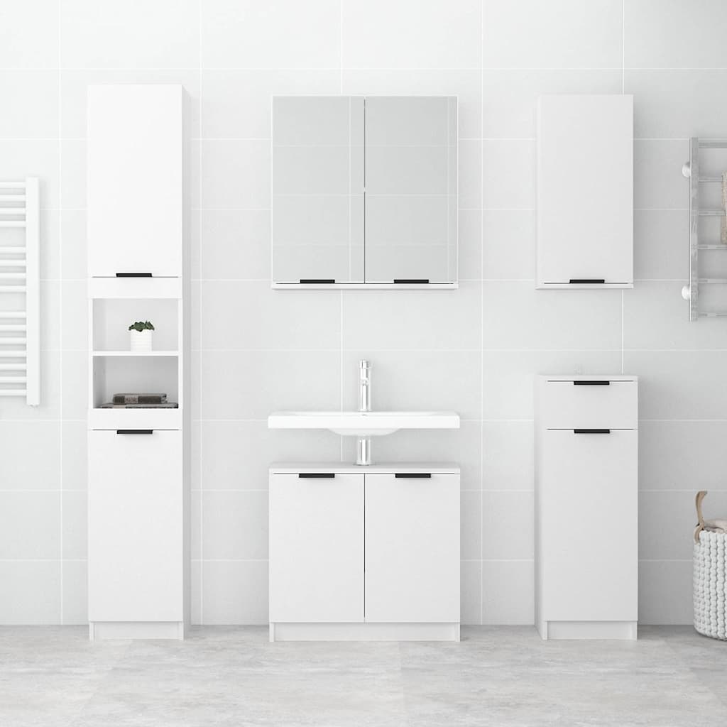 Vidaxl badkamerkast 64,5x33,5x59 cm bewerkt hout wit