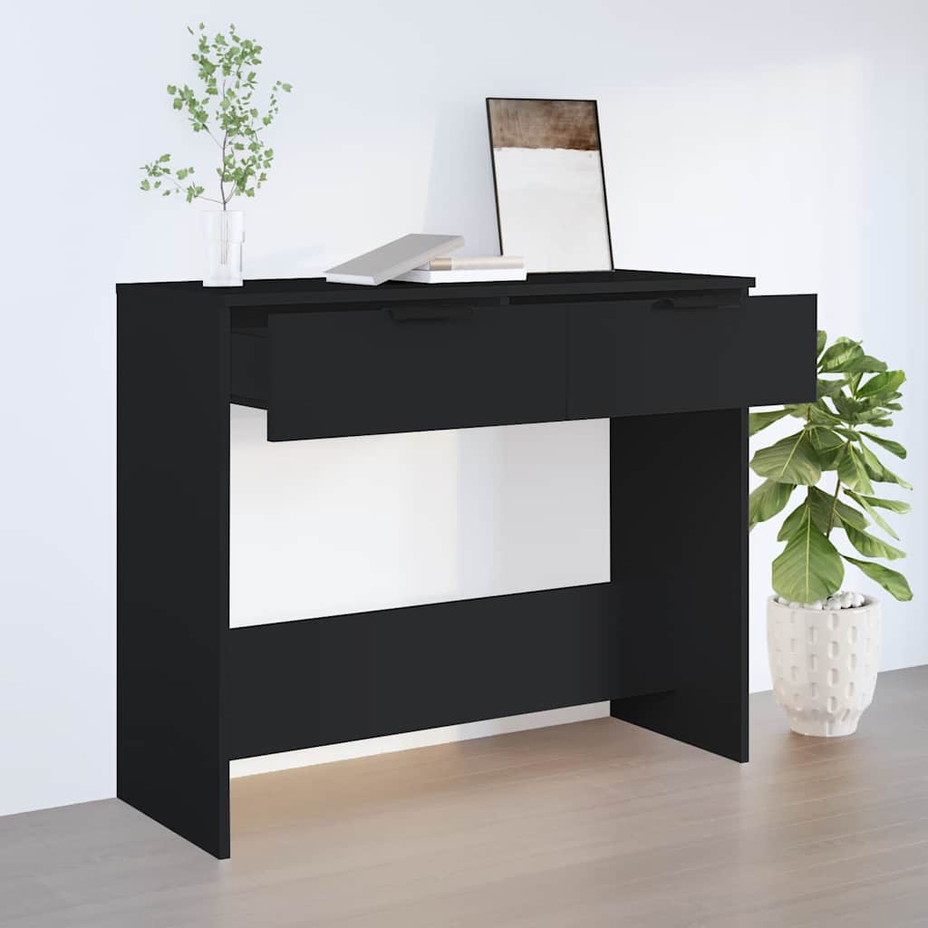 Vidaxl wandtafel 90x36x75 cm bewerkt hout zwart