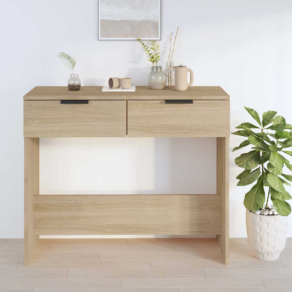 Vidaxl wandtafel 90x36x75 cm bewerkt hout sonoma eikenkleurig