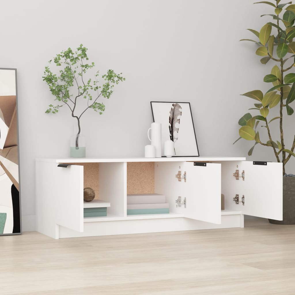 Vidaxl tv-meubel 102x35x36,5 cm bewerkt hout wit