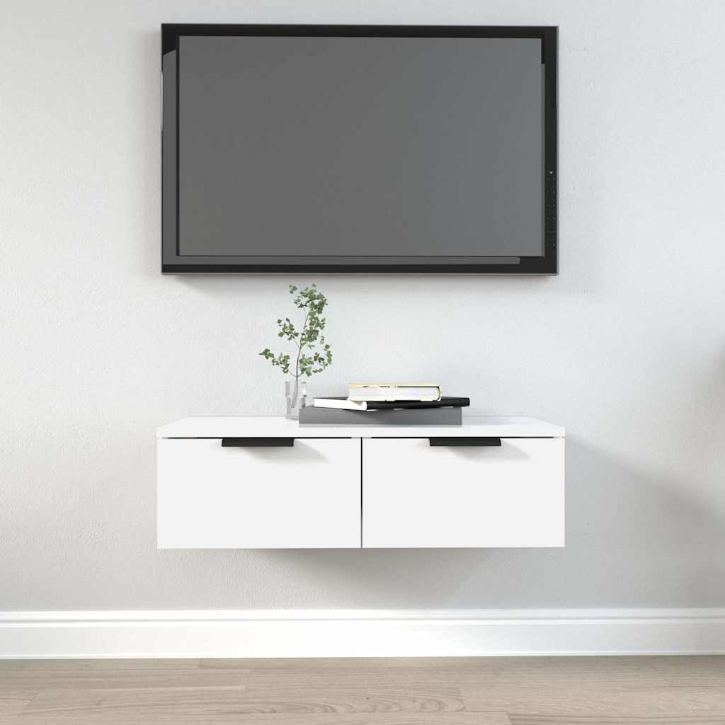 Vidaxl wandkast 68x30x20 cm bewerkt hout wit